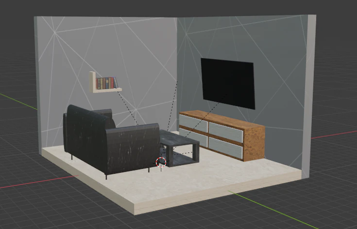 room 3D Model .c4d .max .obj .3ds .fbx .stl .blend