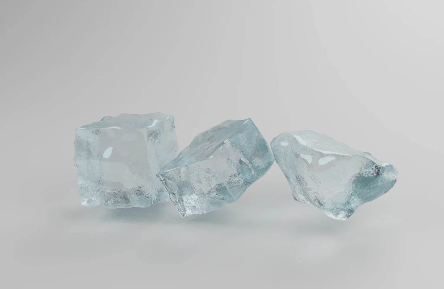 Ice Cubes 3D Model .c4d .max .obj .3ds .fbx .stl .blend 