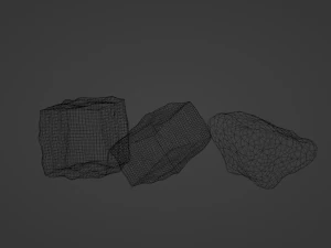 Ice Cubes 3D Model