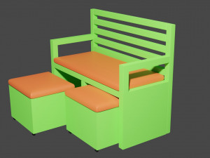Bench 3D Modell