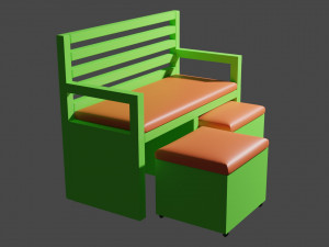 Bench 3D Modell