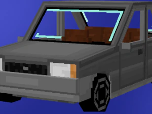 низькополігональна машина - блокбенч 3D Модель