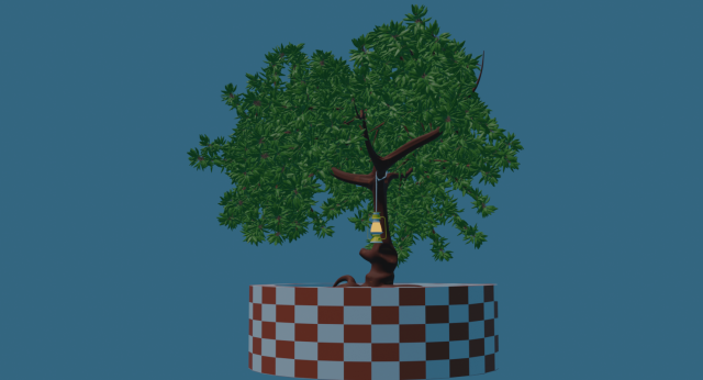 a candle tree 3D Model .c4d .max .obj .3ds .fbx .stl .blend 