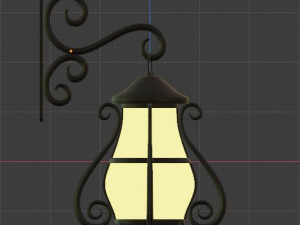 castle lamp Modello 3D