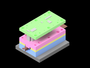 metal hinge part mold animation model - please watch the video Modelo de impresión 3D