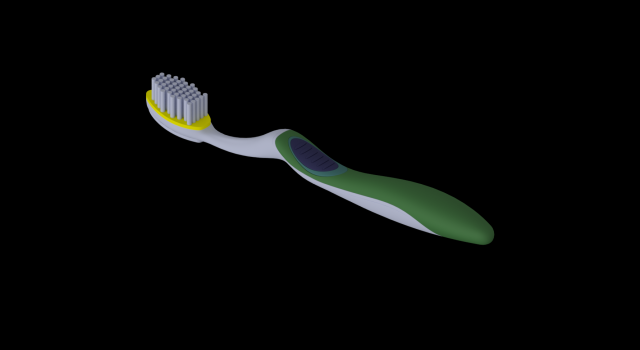 automatic toothbrush 3Dプリントモデル .c4d .max .obj .3ds .fbx .stl .blend