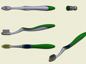 automatic toothbrush 3Dプリントモデル