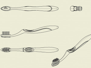 automatic toothbrush 3Dプリントモデル