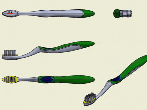 automatic toothbrush 3Dプリントモデル