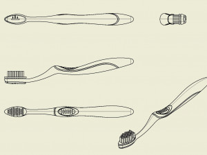 automatic toothbrush 3Dプリントモデル