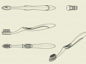 automatyczną szczoteczkę do zęb&oacute;w Model do druku 3D