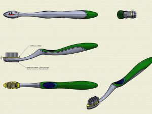 automatic toothbrush 3Dプリントモデル