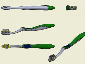 automatic toothbrush 3Dプリントモデル