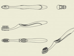 automatic toothbrush 3Dプリントモデル