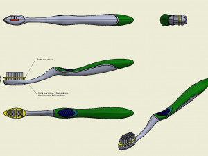 automatic toothbrush 3Dプリントモデル