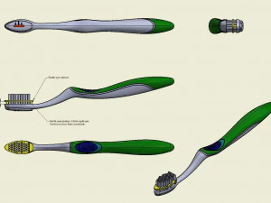 automatyczną szczoteczkę do zęb&oacute;w Model do druku 3D