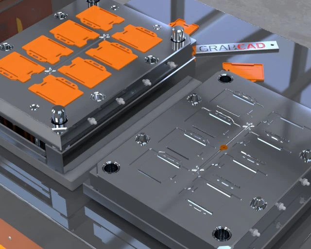 Portatarjetas dise&ntilde;o de molde modelo de impresi&oacute;n 3D Modelo de impresión 3D .c4d .max .obj .3ds .fbx .stl .blend 