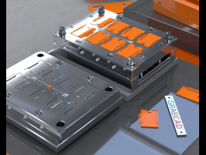 card holder mold design 3d print model Model Cetak 3D