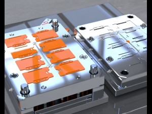 card holder mold design 3d print model Model Cetak 3D