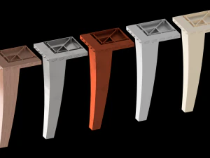 Furniture legs small and large 3d print model 3D Print Model