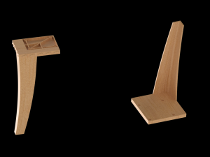 Furniture legs small and large 3d print model Modello di stampa 3D