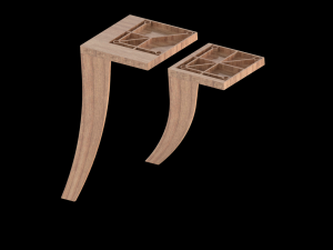 Furniture legs small and large 3d print model Modello di stampa 3D