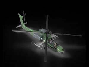 Modelo de dise&ntilde;o de helic&oacute;ptero de ataque Apache rc: mire el v&iacute;deo Modelo de impresión 3D