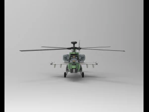 Model konstrukcyjny helikoptera szturmowego rc Apache - obejrzyj film Model do druku 3D