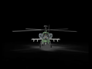 Modelo de dise&ntilde;o de helic&oacute;ptero de ataque Apache rc: mire el v&iacute;deo Modelo de impresión 3D