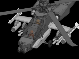 Modelo de dise&ntilde;o de helic&oacute;ptero de ataque Apache rc: mire el v&iacute;deo Modelo de impresión 3D