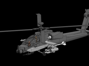 rc apache attack helicopter design model - please watch the video 3D 프린트 모델