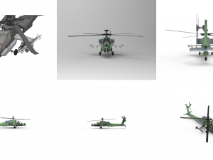 rc apache attack helicopter design model - please watch the video 3D 프린트 모델