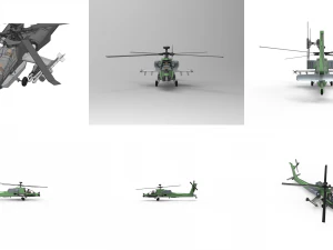 Modelo de dise&ntilde;o de helic&oacute;ptero de ataque Apache rc: mire el v&iacute;deo Modelo de impresión 3D