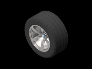 Rc porsche carrera gt printable rim and wheel model - please watch the video 3D प्रिंट मॉडल