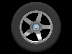 Rc porsche carrera gt printable rim and wheel model - please watch the video 3D प्रिंट मॉडल