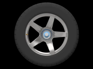 Rc porsche carrera gt printable rim and wheel model - please watch the video 3D Print Model