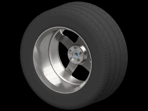 Rc porsche carrera gt printable rim and wheel model - please watch the video 3D Print Model