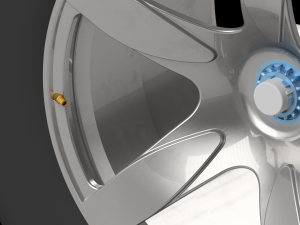 Rc porsche carrera gt printable rim and wheel model - please watch the video 3D प्रिंट मॉडल