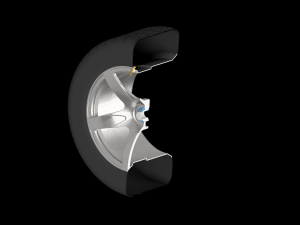 Rc porsche carrera gt printable rim and wheel model - please watch the video 3D प्रिंट मॉडल
