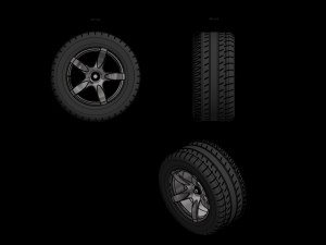 Rc porsche carrera gt printable rim and wheel model - please watch the video 3D प्रिंट मॉडल