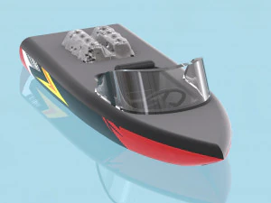 Modelo de impresora 3D Rc boat yc design: mire el v&iacute;deo Modelo de impresión 3D