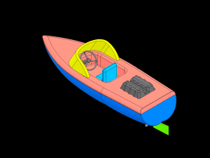 Rc boat yc design 3d printer model - please watch the video 3D-Druckmodell