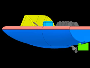 Modelo de impresora 3D Rc boat yc design: mire el v&iacute;deo Modelo de impresión 3D