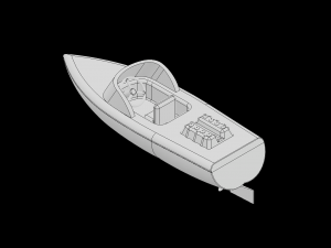 Rc boat yc design 3d printer model - please watch the video 3D-Druckmodell
