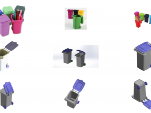 Toy trash can and pen holder model - please watch the video 3D printmodel