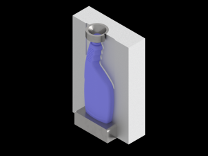 Spray bottle 500ml mold assembly model - please watch the video Modello di stampa 3D