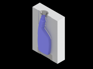 Spray bottle 500ml mold assembly model - please watch the video Modello di stampa 3D