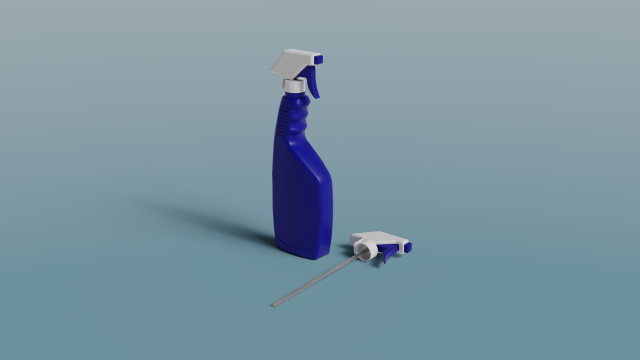 Spray bottle 500ml mold assembly model - please watch the video Modello di stampa 3D .c4d .max .obj .3ds .fbx .stl .blend 
