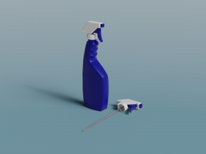 Spray bottle 500ml mold assembly model - please watch the video 3D Print Model