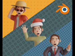 3D-персонаж Баки «Рождественский летний бизнес» от Йошики 3D Модель